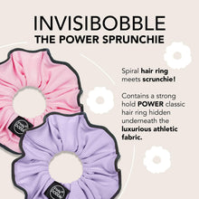 Invisibobble Sprunchie Spiral Hair Ring - Donut Run with Scissors - Athleisure Duo- Scrunchie Stylish Bracelet, Strong Elastic Grip Coil  Gentle for Thick Hair  With Night Reflective Trim