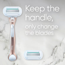 Gillette Venus Deluxe Smooth Sensitive RoseGold Women's Razor- 9 Blade, 5 DiamondLike Coated Blades