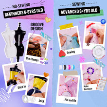 1000+Pcs - Fashion Designer Kit for Girls with 6 Mannequins- Creativity DIY Arts & Crafts Kit Learning Toys Sewing Kit for Kids- Teen Girls Kids Birthday Gift Present Age 6 7 8 9 10 11 12+