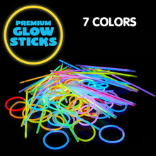 JOYIN 100 Pcs Glow Sticks Bulk 20cm Glowsticks, Glow Stick Bracelets Necklaces, Glow in the Dark Supplies, Accessories, Easter, Christmas, Halloween Party Supplies Pack