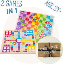 Jaques of London Snakes and Ladders Game for Kids with Ludo Game Board  2 in 1 Kids Board Games  Wooden Games for 3 4 5 Year Olds Girls and Boys  Since 1795