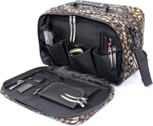 Kassaki Pro Hairdressing Bag Barber Tool Carry Bag Hair Equipment Salon Storage Travel Bag Gold Leopard