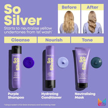 Matrix Hair Conditioner, For Blondes, Greys and Silvers, Tones + Neutralises, Total Results, So Silver