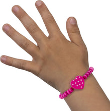 Little Princess Party Jewellery 8 Wooden Beaded Friendship Bracelets for Girls - Party Bag Fillers for Kids Party - Christmas Birthday Party Favours