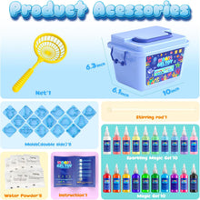Hot Bee 20 Colours Magic Water Elf Toy Kit, Aqua Fairy Water Gel Kit with 8 Double-Sided Moulds, 10 Glitter Gels, Kids Toys, DIY Aqua Fairy, Creative Crafts & Art Kit Gifts for Girls Ages 5 6 7 8