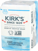 Kirk's Natural Castile Soap Original - 4 oz Each, 3 ct