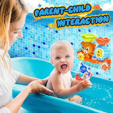 Jovicos Baby Bath Toys, Bear Bathtub Toy for Toddlers 1-3, Kids Water Toys for Waterfall Shower Toys Game, Bath Time Baby Toy for 1 2 3+ Year Old Boy Girl Toddler Gift Toys Set