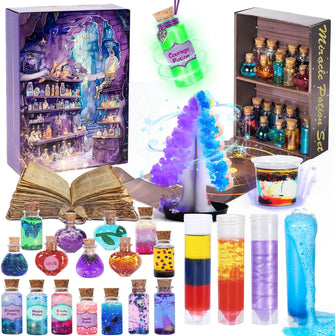 Ltteaoy Potion Making Kit Children,20 Magic Mix Wizard Potion Bottles,Magic Christmas Tree,Craft Kits for Kids,Creative Christmas Halloween Gifts for Girls Boys Age 6 7 8 9+