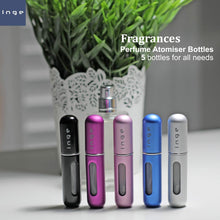 Inge Perfume Atomiser Bottles Perfume Atomisers Refillable Travel Size Perfume Travel Bottle Pack of 5