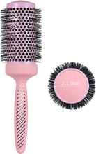 Large Ceramic Round Brush for Blow Drying, 2.9 Inch Professional Roll Thermal Barrel Hairbrush for Women Styling, Blowout,Curling, Blowdry Medium to Long Wavy or Curly Hair -Pink