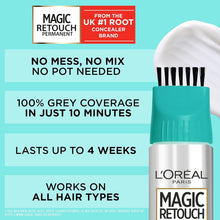 L'Oral Paris Magic Retouch Permanent Root Concealer, Touching Up Grey Hair Dye, Dark Brown 4