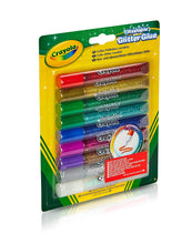 CRAYOLA Washable Glitter Glue - Assorted Colours (Pack Of 9)  Add Some Extra Sparkle To Your Arts & Crafts!  Ideal Kids Aged 3+