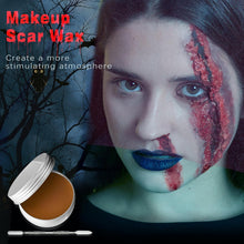 Dhnvcud Fake Blood Halloween Makeup, SFX Makeup Kits, Vampire Makeup Zombie Make Up Kit Halloween Special Effects Makeup Kit Fake Wounds for Halloween