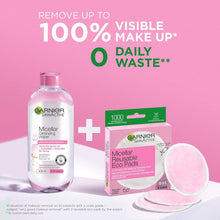 Garnier Micellar Reusable Makeup-Remover Eco Pads, 3 Micro Fibre Pad