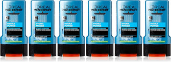 L'Oral Men Expert Hydra Power Shower Gel for Men 300 ml (Pack of 6, Bulk Buy)