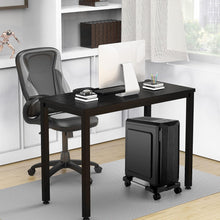 Computer Tower Stand, Adjustable Mobile CPU Stand with 4 Rolling Caster Wheels, PC Tower Stand Fits Most PC Under Desk-Black