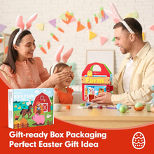 hahaland Books for 1-3 Year Olds  15-in-1 Montessori Busy Book & Sensory Board, Educational Baby Felt Toddler Activity Book, for 18-Month-Old Girls Boys Travel Quiet Book Plane Toys -Farm