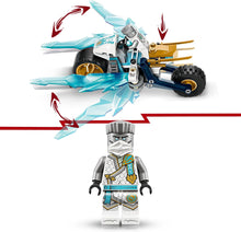 LEGO NINJAGO Zanes Ice Motorcycle Toy for 7 Plus Year Old Boys & Girls, Dragons Rising Motorbike Set with a Zane Character Minifigure, Ninja Adventure Playset, Small Vehicle Gift for Kids 71816