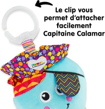 LAMAZE Captain Calamari - Clip & Go Pram Baby Toys 0-6 Months - Sensory Toys for Babies' Development - Soft Plush Girls & Boys Toys - Expertly Designed Newborn Toys - Baby Essentials for Newborn & Up