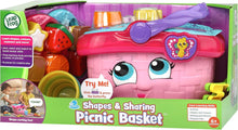 LeapFrog 603603 Shapes & Sharing Picnic Basket Baby Toy Educational and Interactive 16 Pieces for Creative and Learning Play For Boys & Girls 6 months, 1,2,3 Year Olds, Pink, One Size