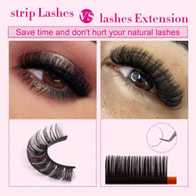 JIMIRE Russian Strip Volume Eyelashes DD Curl Fluffy False Eyelashes Look Like Lash Extensions Natural Lashes 16 Pairs Pack