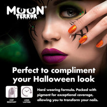 Halloween Nail Polish by Moon Terror  14ml  Midnight Black  SFX Make up, Special effects Make up, Nail Varnish