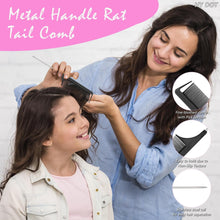 Hair Braiding Tool Rat Tail Comb Braid Tail Hair Loop Tool - Hair Pull Through Tool Pin Tail Comb - Parting Comb hair Twister looping Tool Elastic Hair ties French Braid Gift Set