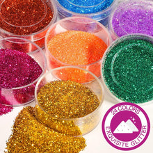 24 Pots Fine Nail Glitter, FANDAMEI Cosmetic Glitter for Face, Eye, Lips, Body, Hair, Make Up, Nail Art, Arts & Crafts Glitter, Crafting, Card Making, Scrapbooking, Extra Fine Glitter