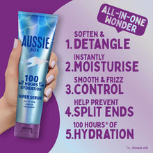 Aussie Super Serum Leave In Conditioner Hair Serum Treatment, For Dry, Damaged Hair. 100 Hours of Hydration, Smooth, Soften, Detangle, Prevent Split Ends and Boost Shine, 160ml