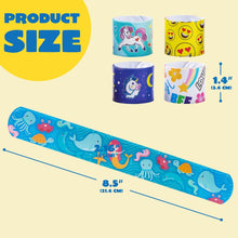 JOYIN Slap Bands, 30pcs Slap Bracelets Super Slap Wrist Bands with Colorful Hearts Animal, Party Bag Fillers for Kids (30 Designs) Birthday Party Favours Pack, Easter Basket Stuffers