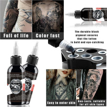 1 Bottle of Baodeli Super Black Tattoo Ink - Tribal - Shade - Safe - Permanent - Pure Black Ink Tattoo Supply Body Professional Body Painting Art (1oz/30ml)