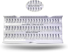 Natural Individual Lashes False Lashes Cluster Eye lashes Individual Flare Knotted Lash Extensions (NATURAL LONG (12MM)