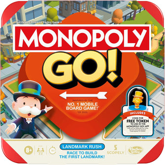 Hasbro Gaming Monopoly GO! Strategy Game for 8+ Year Old Kids, for 2-4 Players, Family Party Games for Children and Adults