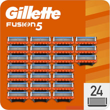 Gillette Fusion5 Razor Blades Men, Pack of 24 Razor Blade Refills with Precision Trimmer, 5 Anti-Friction Blades, Suitable for Mailbox