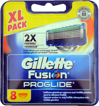 Gillette Fusion Proglide Blades - Dermatologically Tested - Pack of 8