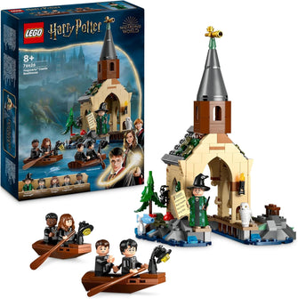 LEGO Harry Potter Hogwarts Castle Boathouse Set with 2 Boat Toys for 8 Plus Year Old Kids, Girls & Boys, Includes 5 Character Minifigures and Hedwig the Owl Figure, Wizarding World Gift Idea 76426