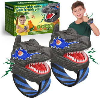 Hapikids Walkie Talkies for Kids, Dinosaur Toys for Boys Toys Age 3 4 5 6 7 Year Old Boys Gifts for 3-12 Year Olds Boys Kids Outdoor Toys for 3 4 5 6 Year Old Boys Toys for Camping Garden Xmas Gifts