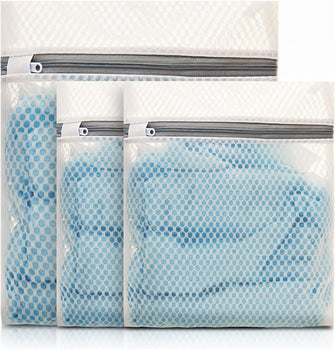 Delicates Wash Bags, GOFRIEND Laundry Bags Zippered Washing Machine Fine Mesh Bag for Delicates Blouse, Hosiery, T-shirt, Socks, Underwear, Bra, Lingerie Baby Clothes (3 SET)