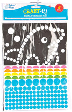 Baker Ross ET113 Dotty Sticker Art (Pack of 8) For Kids To Decorate, Arts and Crafts, 27cm x 20cm
