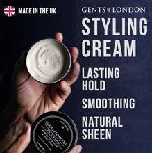 Hair Styling Cream For Men, Medium Hold, Tek Cream by Gents of London 75g, Light Sheen Men's Hair Cream, Authentic Men's Hair Styling Cream, Grease Free, Luxury Lime & Ginger Scent