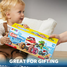 JOYIN 3 Pack Monster Truck Toys for Boy Girl Age 1 2 3 4 5 6, Motion Activated Light-Up Cars, Monster Treads Lightning Wheels, Baby Gift- Pull Back Friction Toy Cars for Kids 1 2+ Year Old Boys