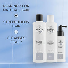 Nioxin 3-Part System  System 1  Natural Hair with Light Thinning Hair Treatment  Scalp Therapy  Hair Thickening Treatment