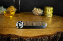 Hair Comb Death Grip 5" x 1.25" Keychain Comb  Fine Tooth Black Powder Coated Stainless Steel For Hair Styling & Beard & Moustache Grooming For Men