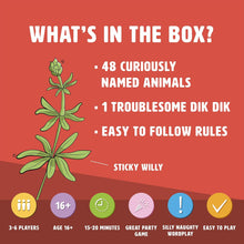 Ginger Fox Don't Be A Dik Dik Card Game  Hilarious Adult Animal Nature Game for Parties & Gatherings  Giggle With Friends & Family  Laugh-Out-Loud Entertainment  Gift Idea For Ages 16+