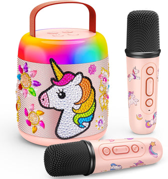 Gralal Karaoke Machine 2 Microphones, Unicorn Gifts for Girls 3-12 Year Old Girl Gifts Girls Toys Age 3-10 Kids Microphone Kids Toys for 4-12 Year Old Girls Christmas Xmas Gifts for Kids
