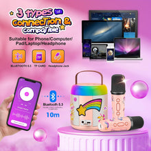 Gralal Karaoke Machine 2 Microphones, Unicorn Gifts for Girls 3-12 Year Old Girl Gifts Girls Toys Age 3-10 Kids Microphone Kids Toys for 4-12 Year Old Girls Christmas Xmas Gifts for Kids