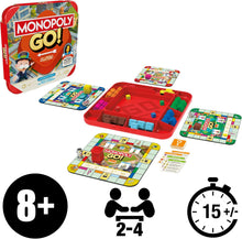 Hasbro Gaming Monopoly GO! Strategy Game for 8+ Year Old Kids, for 2-4 Players, Family Party Games for Children and Adults