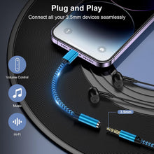Lightning to 3.5mm Headphone Jack Adapter, [MFi Certified] iPhone Headphone Jack Aux Adapter Dongle Audio Cable Earphone Converter Compatible with iPhone 14 Pro Max/14 Pro/14/13/12/11/SE/X/XS/XR/8