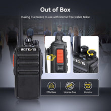 Retevis RT24 Walkie Talkies for Adults, Professional Two Way Radio, 16 Channels VOX Scan Monitor License Free, 2 Way Radios Walkie Talkie with Earpieces for Commercial, School (Black,10 Pack)