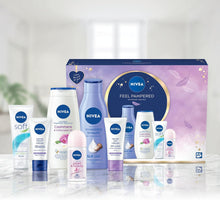 NIVEA Feel Pampered Skincare Regime Gift Set, Women's Gift Set Includes Shower Cream, Anti-Perspirant, Body Lotion, Moisturising Cream, Day Cream and Night Cream